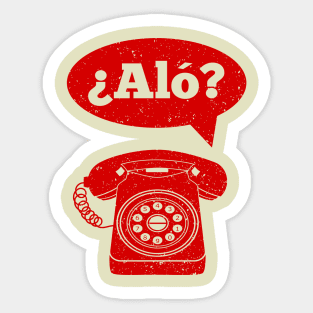 Alo Spanish Telephone Greeting Sticker